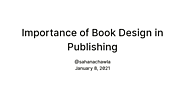 Importance of Book Design in Publishing — Teletype