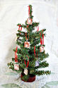 Miniature Christmas Tree with Custom Photo Charm Ornaments