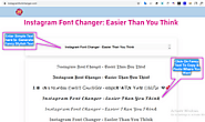 Instagram Font Changer ➸copy and paste Insta text Generator