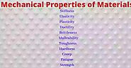 Mechanical Properties of Materials