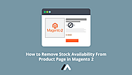 How To Remove Stock Availability From Product Page In Magento 2