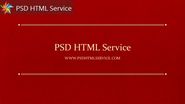 PSDHTML Service