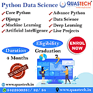 Python Data Science Course for Beginners with Placement Guarantee @ QUASTECH