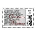 Elegant Wedding Christmas Postage Stamps 2014