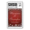 Elegant Wedding Christmas Postage Stamps 2014. Powered by RebelMouse