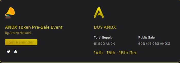 andx crypto price