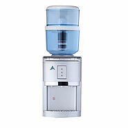 Bench Top Water Cooler Dispenser with 8 Stage Filter Hot Cold Ambient Water Taps 20L Tank