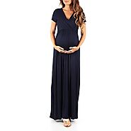 Empire Waist Maternity Maxi Dress | Mother Bee Maternity