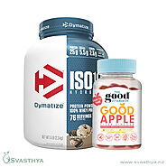 Dymatize ISO-100 Isolate Protein and Good Vitamin ACV Combo | SVASTHYA
