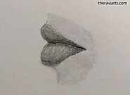 How To Draw Lips From The Side » 9 STEPS | The Ravi arts