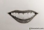 How To Draw teeth easily » 6 Steps- Human Body Drawing Tutorials