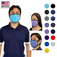 Made in USA Face Masks Mouth Nose Washable Reusable Double Layer Mask