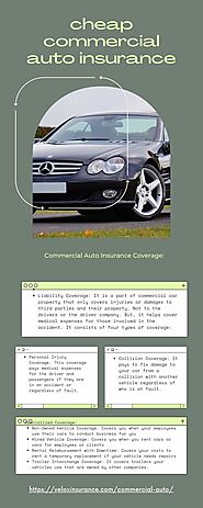 Find Cheap Commercial Auto Insurance - Velox Insurance