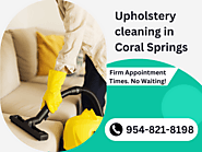 Expert Upholstery Cleaning in Coral Springs: Renew and Refresh