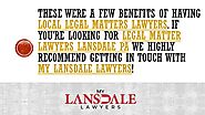 These were a few benefits of having local legal matters lawyers. If you’re looking for legal matter lawyers Lansdale ...