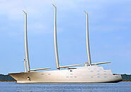 Le voilier A ou White Pearl - le plus grand voilier au monde | Sailing-Stream.fr