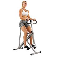Sunny Health & Fitness Squat Assist Row-N-Ride Trainer for Glutes Workout with Training Video