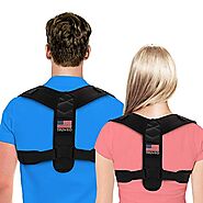 Posture Corrector For Men And Women - Adjustable Upper Back Brace For Clavicle To Support Neck, Back and Shoulder (Un...