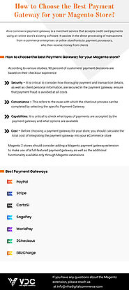 How to Choose the Best Payment Gateway for your Magento Store?