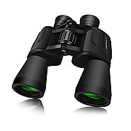 SkyGenius 10 x 50 Powerful Binoculars for Adults Durable Full-Size Clear Binoculars for Bird Watching Travel Sightsee...