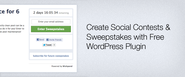 WordPress › Social Contests " WordPress Plugins