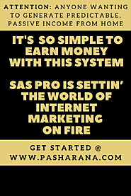 It's SO SIMPLE to Earn Money with THIS System. SAS PRO is settin’ the world of Internet marketingon FIRE Watch Free W...