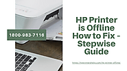 HP Printer is Offline 1-8009837116 HP Printer Driver Unavailable -Call Now