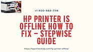 HP Printer is Offline How to Fix 1-8009837116 Hp Printer Not Responding -Call