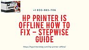HP Printer Offline 1-8009837116 Printer Not Responding HP -Call Anytime