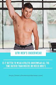 Is it better to wear athletic underwear all the time rather than boxers or boxer briefs – UFM Men's Underwear