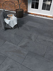 Black Outdoor Porcelain Paving - Royale Stones