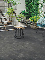 Black Porcelain Paving slabs - Royale Stones