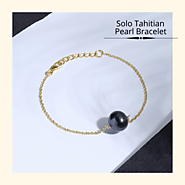 Single tahitian pearl bracelet