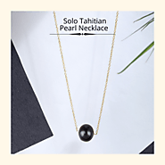 Single tahitian pearl necklace