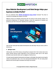 How Website Development and Web Design Helps your business to Make Profits?