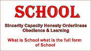 What is School what is the full form of School - Apsole
