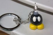 Super Mario Bob Omb Key Chain-Cut out and Keep