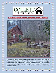 Vacation Cabins Rental Andrews North Carolina