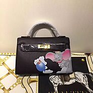 Hermes Kelly Mini Dumbo Bag Togo Leather Gold Hardware In Black Outlet Hermes Cheap Sale Store
