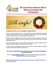 Do You Know Someone Who is Likely to Be Alone This Christmas
