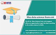 Msc data science from cmi in India