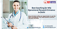M.Sc. Operational Research(OR) Coaching Delhi, Mumbai