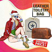 Leather Toiletry Bags, Handmade Toiletry Bag for Men & Women