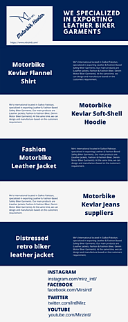 Mirz International Leather & Fashion Based Safety Biker Garments.