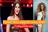 Myriam fares supports nancy ajram after nancy's publication.
