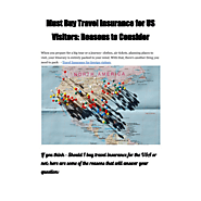 Must Buy Travel Insurance for US Visitors: Reasons to Consider