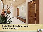 5 Lighting Trends for your Interiors in 2021