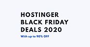 Hostinger Black Friday Deals 2020 - 90% OFF