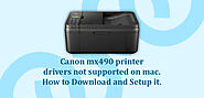 How Can I Download and Setup canon mx490 printer driver on Mac?
