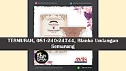 DISTRIBUTOR, 081-240-24744, Blangko Undangan Pernikahan Rajablangko Kota Semarang Jawa Tengah